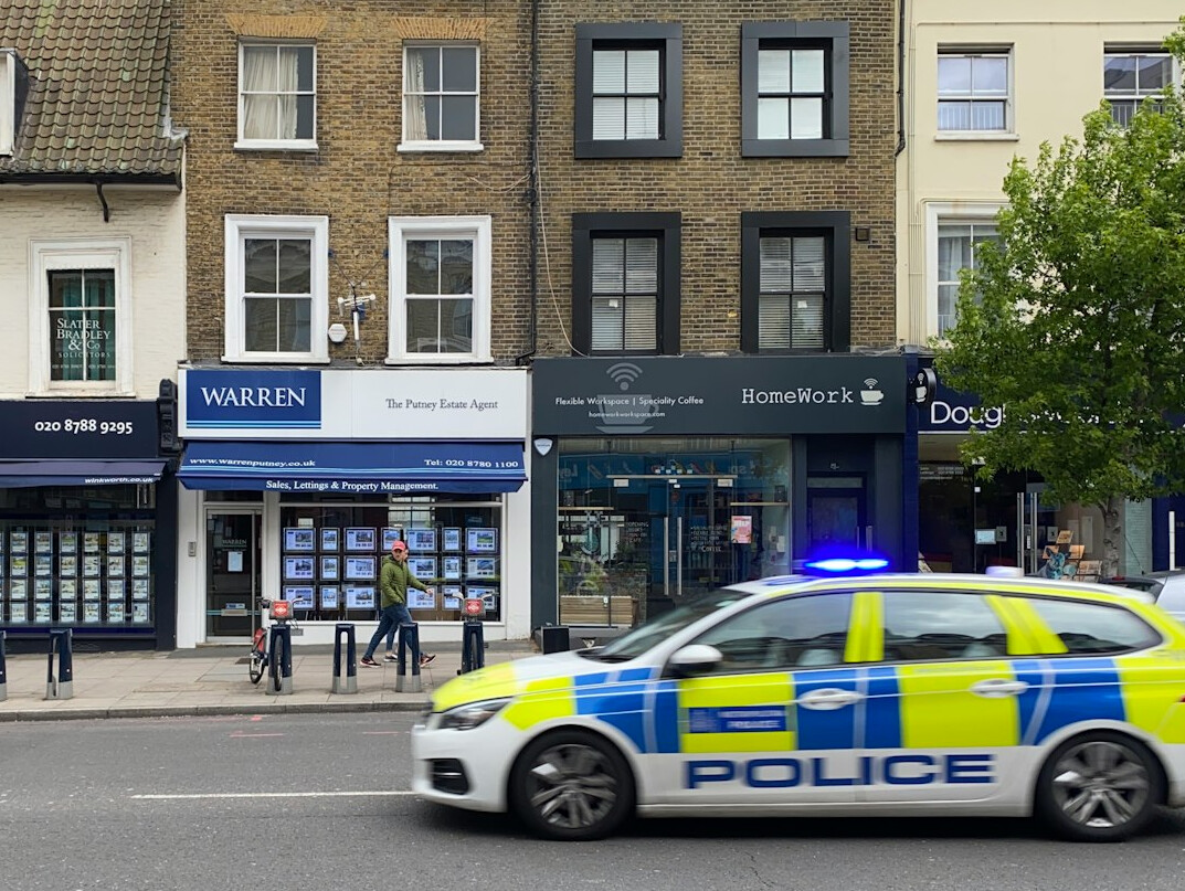 store detective with police