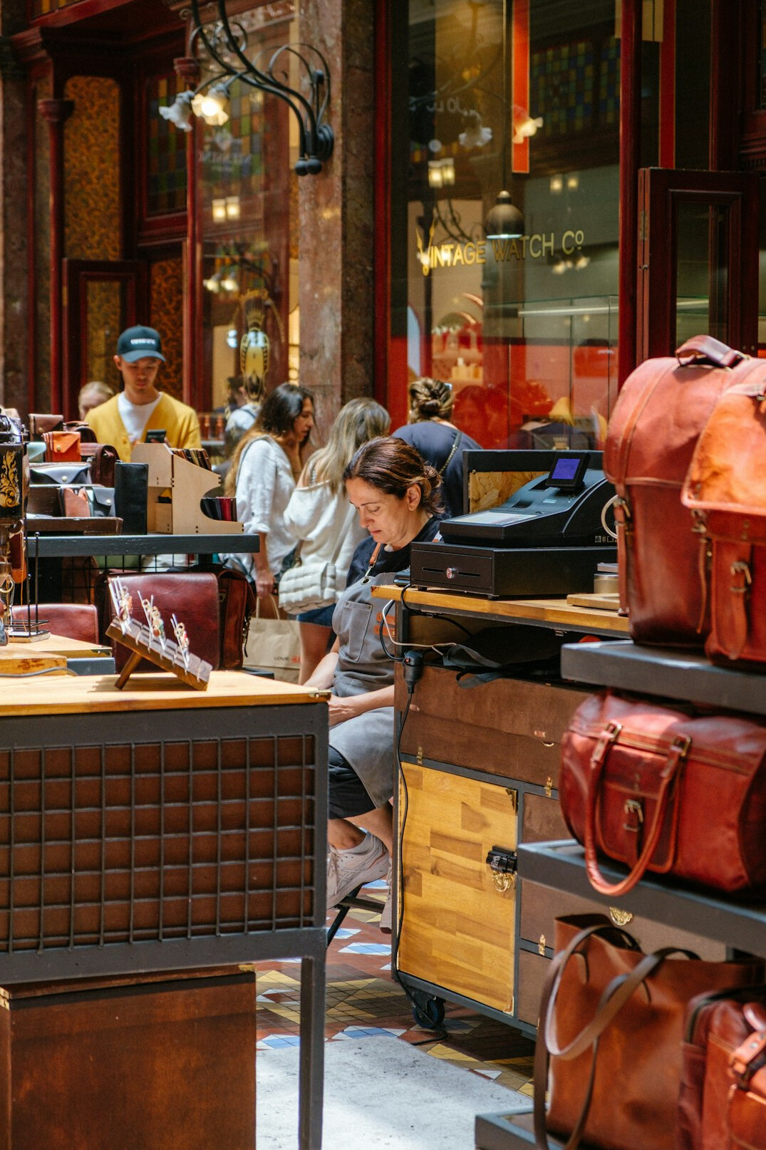 retail store interior with customers